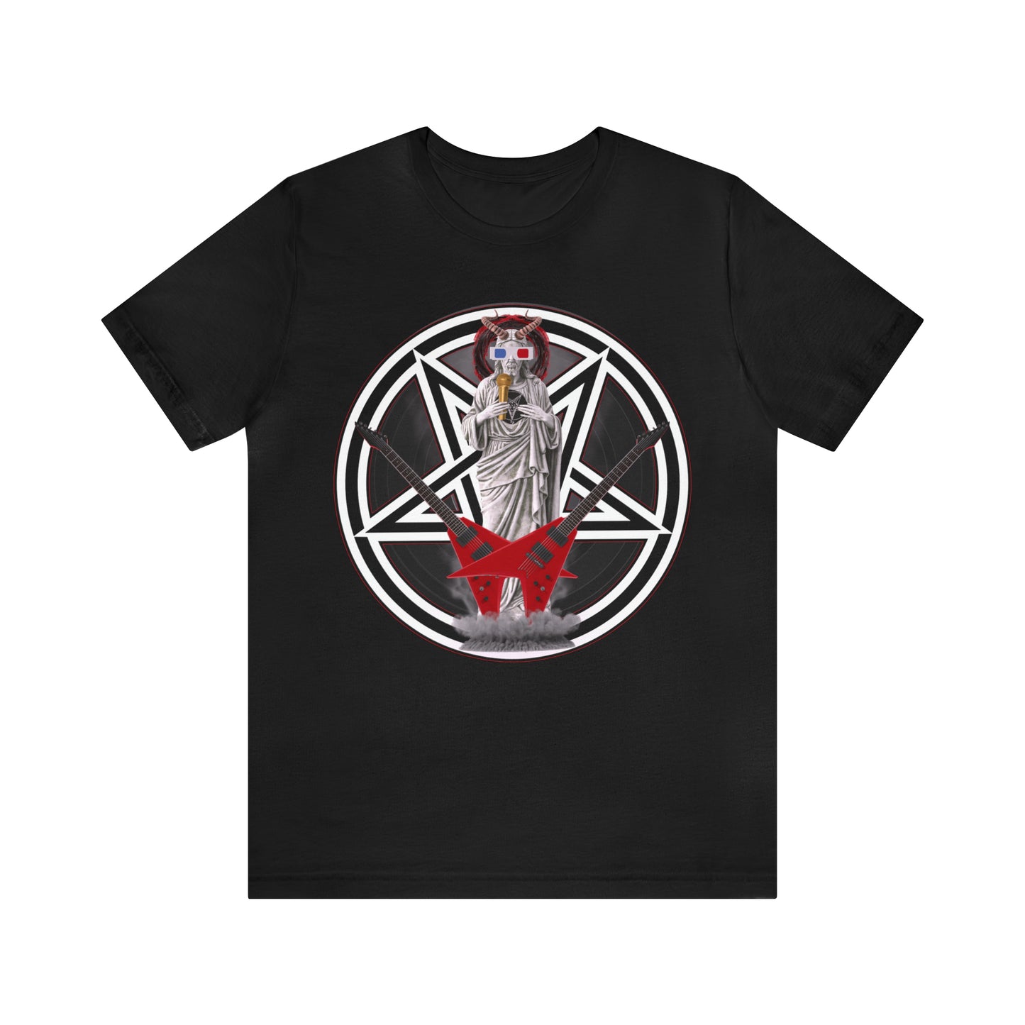 MC Jesus Baphomet Pentagram Rock Star by Tattees.Co