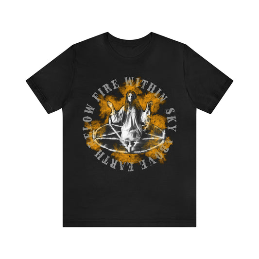 Wiccan Sky Above Earth Below FIRE WITHIN Bella Canvas tshirt by TATTEES.CO