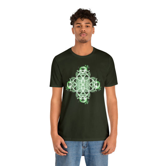 Sweet green trippy mind meld print.