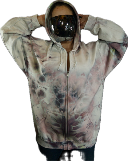 Ice dye hooded sweatshirt