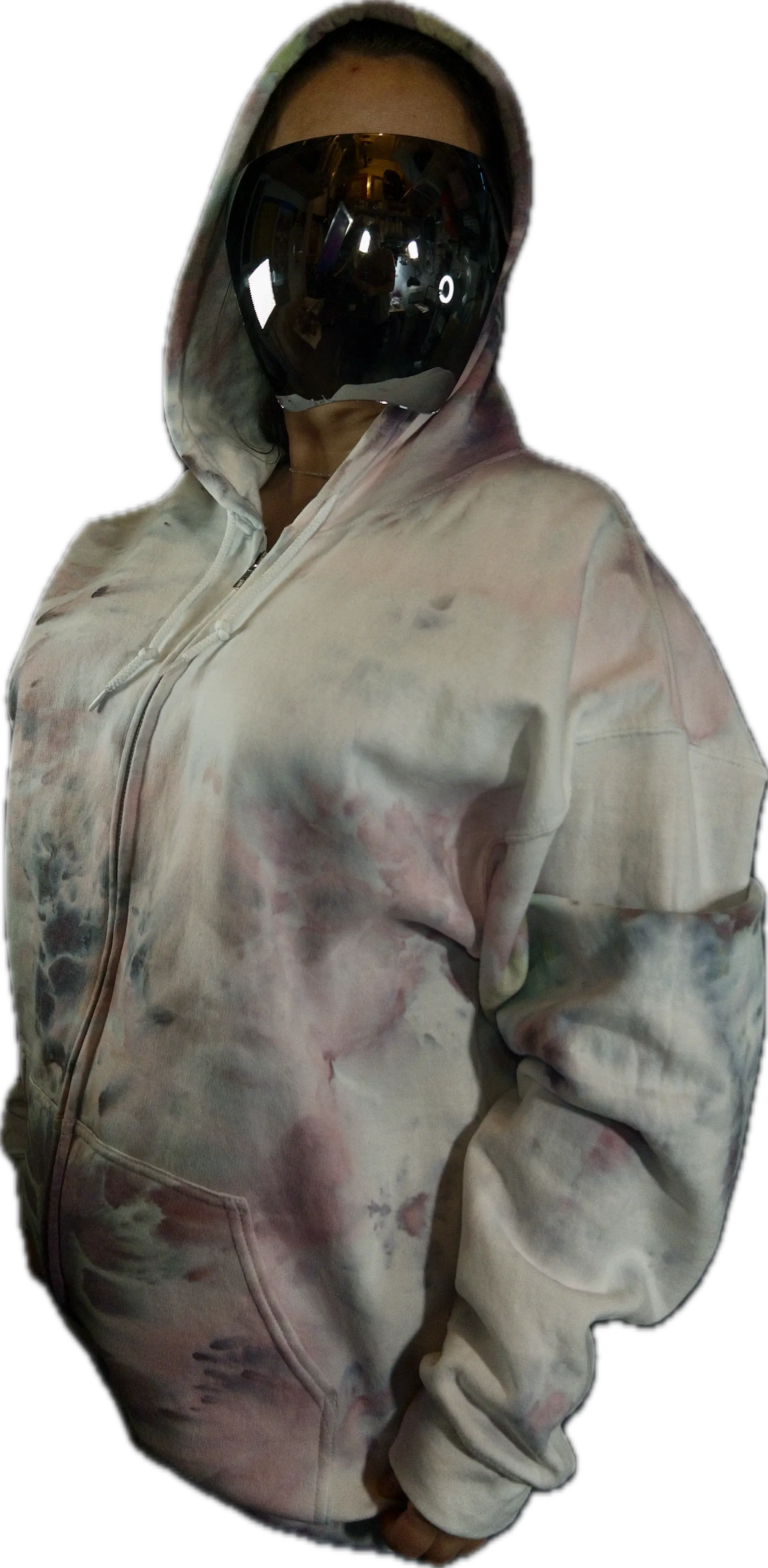 Custom Ice dye hooded sweatshirt