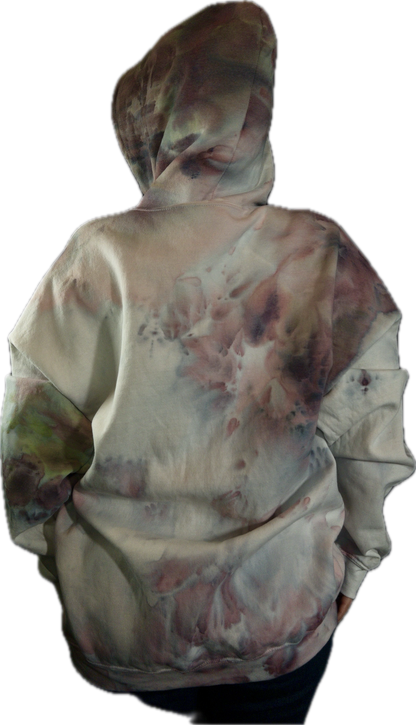 Ice dye hooded sweatshirt