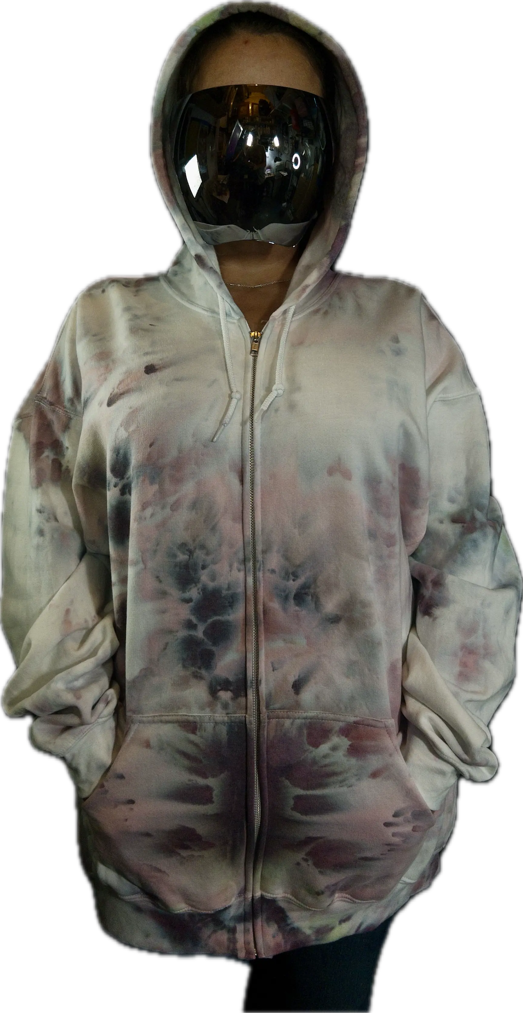Custom Ice dye hooded sweatshirt
