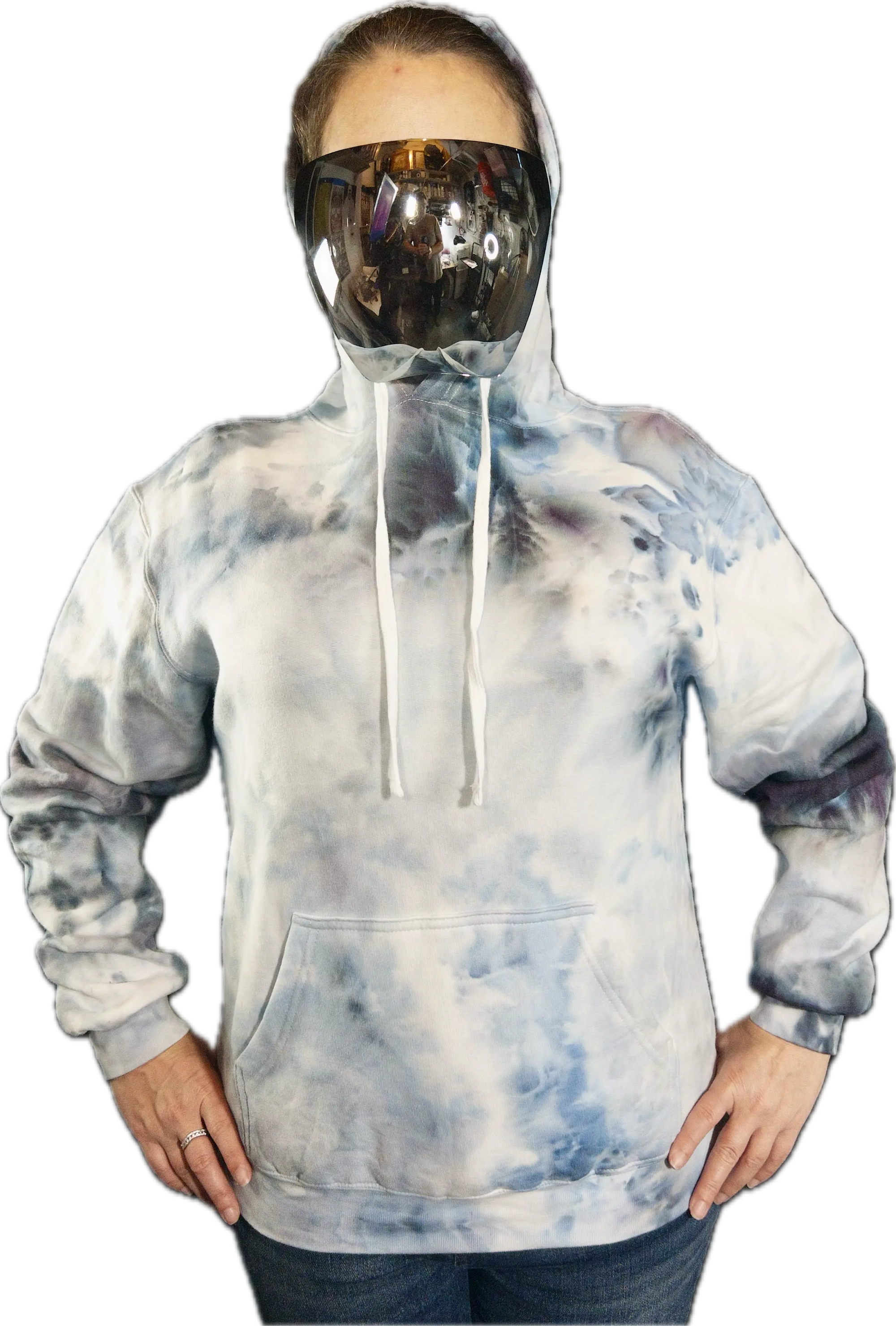 Custom Ice dye hooded sweatshirt