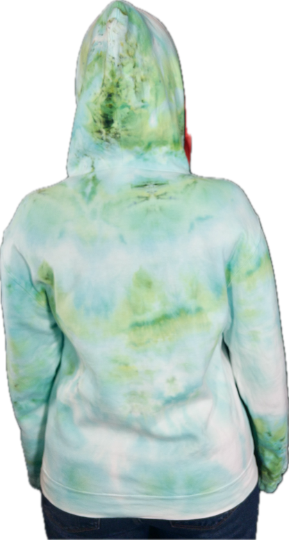 Ice dye hooded sweatshirt