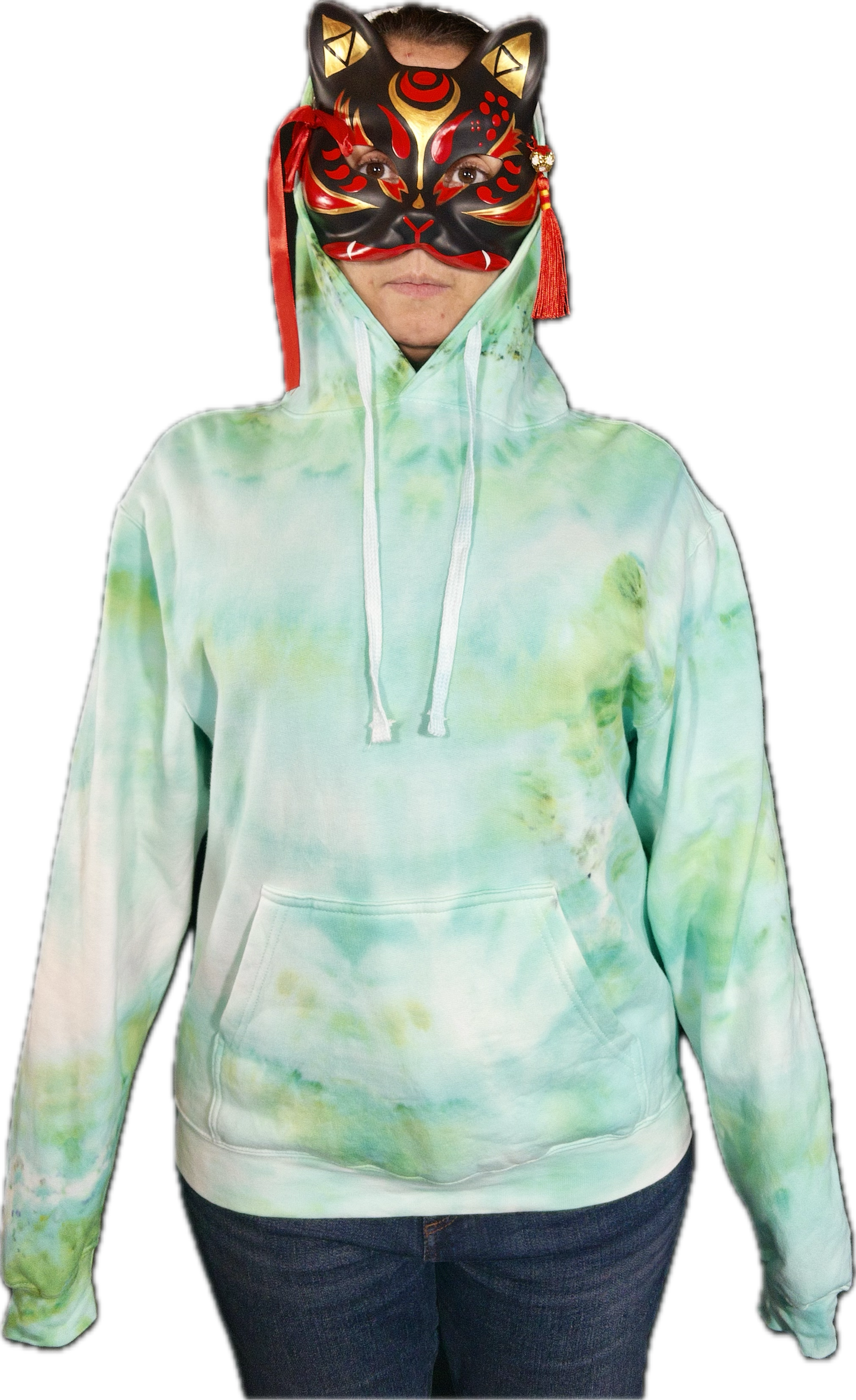 Ice dye hooded sweatshirt