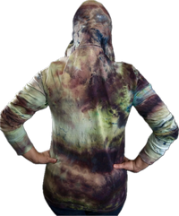 Custom Ice dye hooded sweatshirt