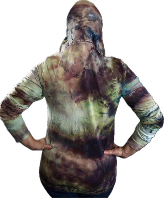Custom Ice dye hooded sweatshirt