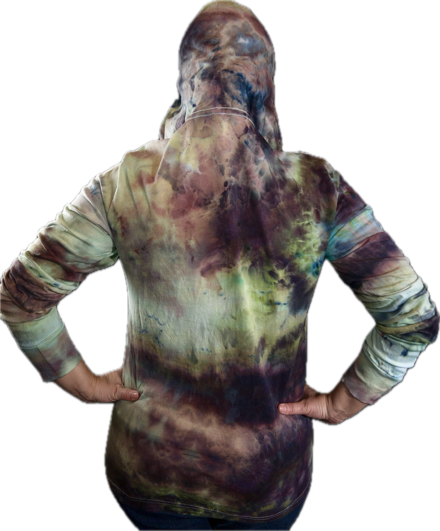 Ice dye hooded sweatshirt