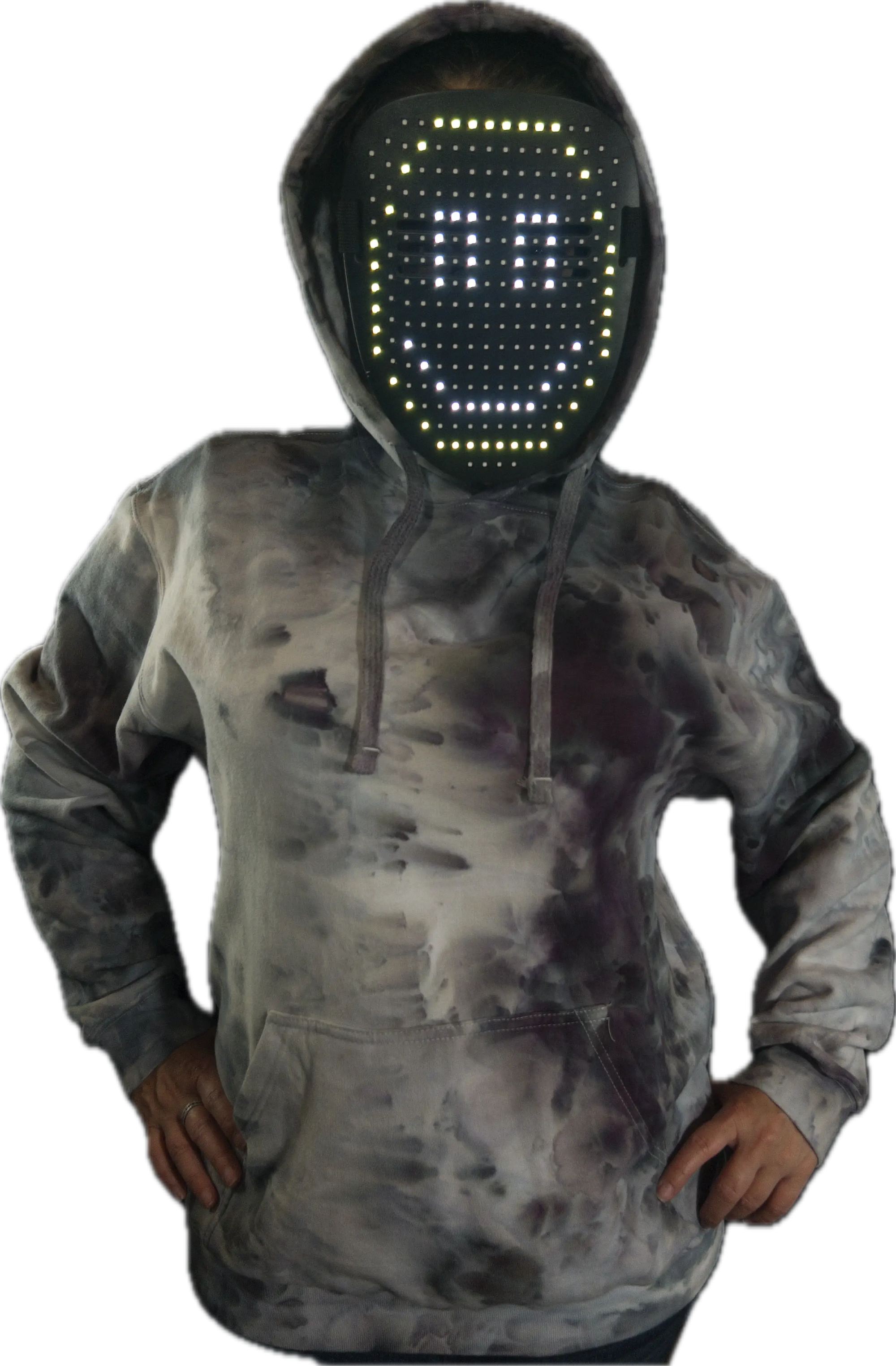 Custom Ice dye hooded sweatshirt