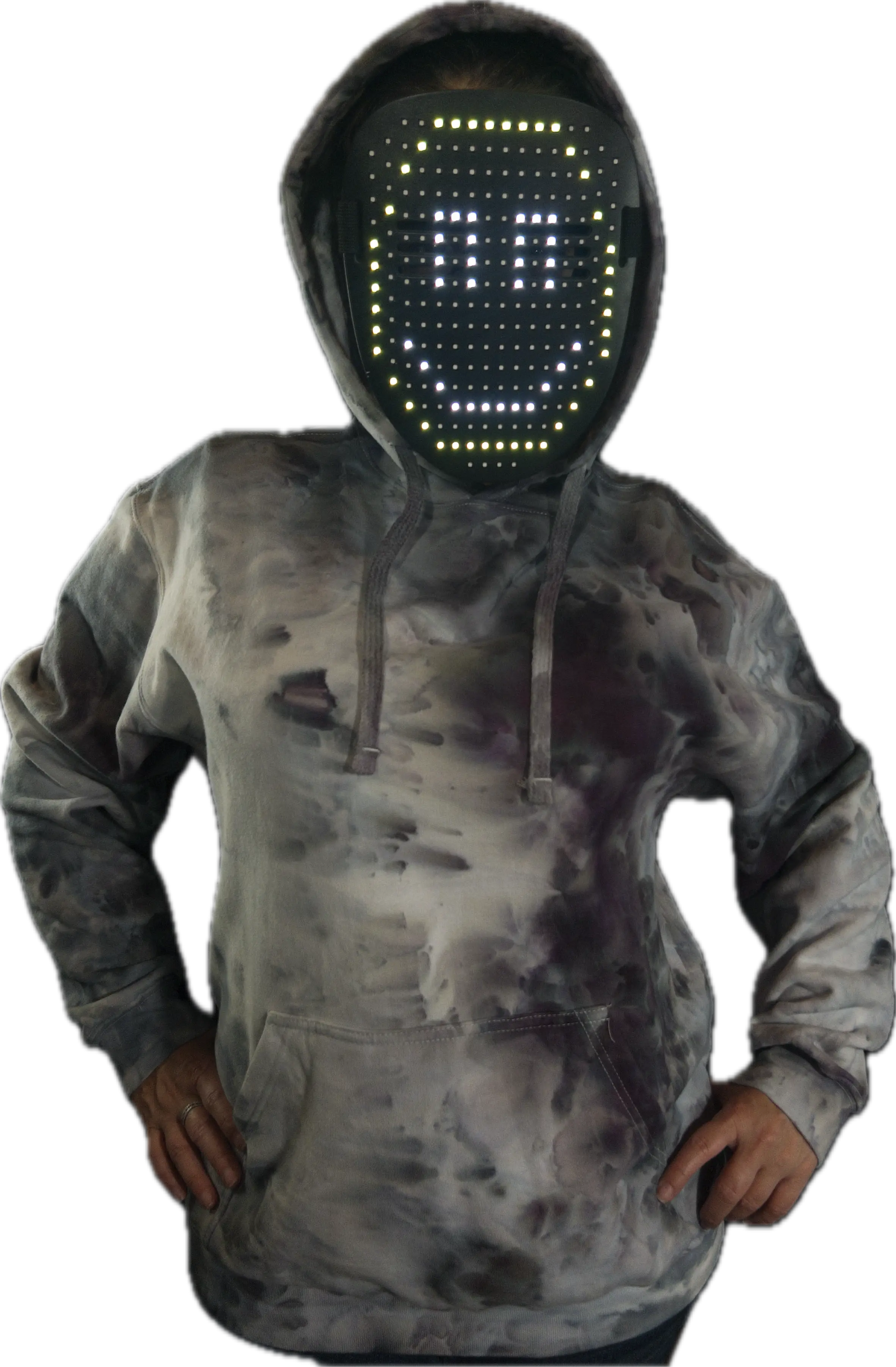 Custom Ice dye hooded sweatshirt