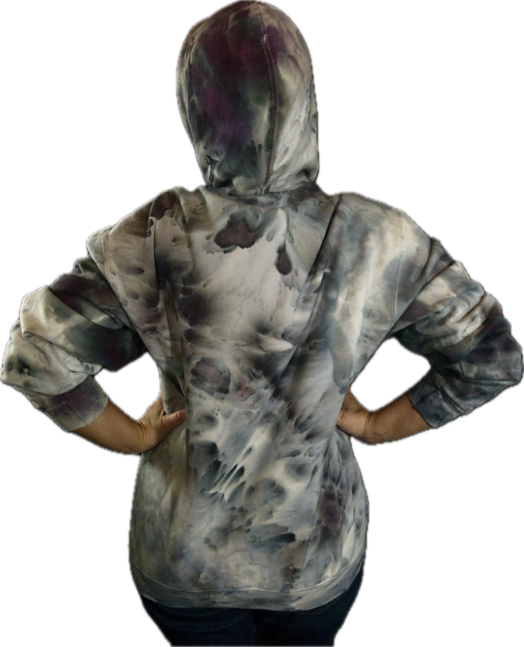 Custom Ice dye hooded sweatshirt