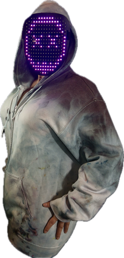 Ice dye hooded sweatshirt