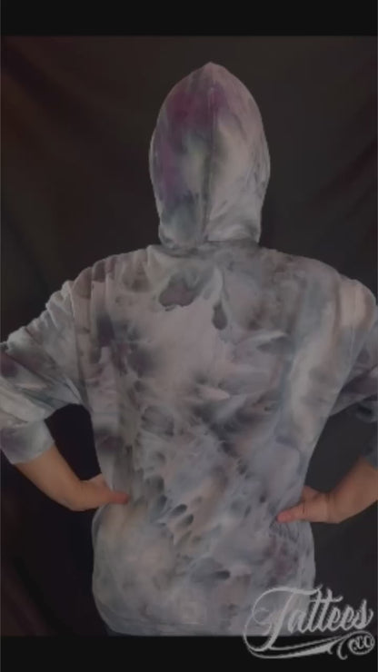 Ice dye hooded sweatshirt